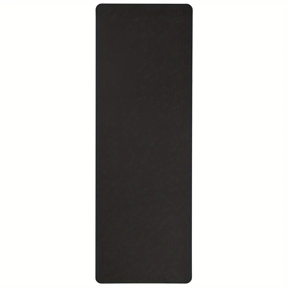 Lightweight Black Yoga Mat for Stretching and Sports