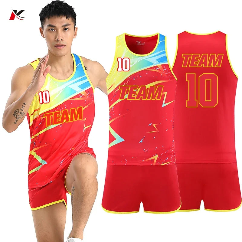 Men Quick Dry Running Set Lightweight Sports Uniforms