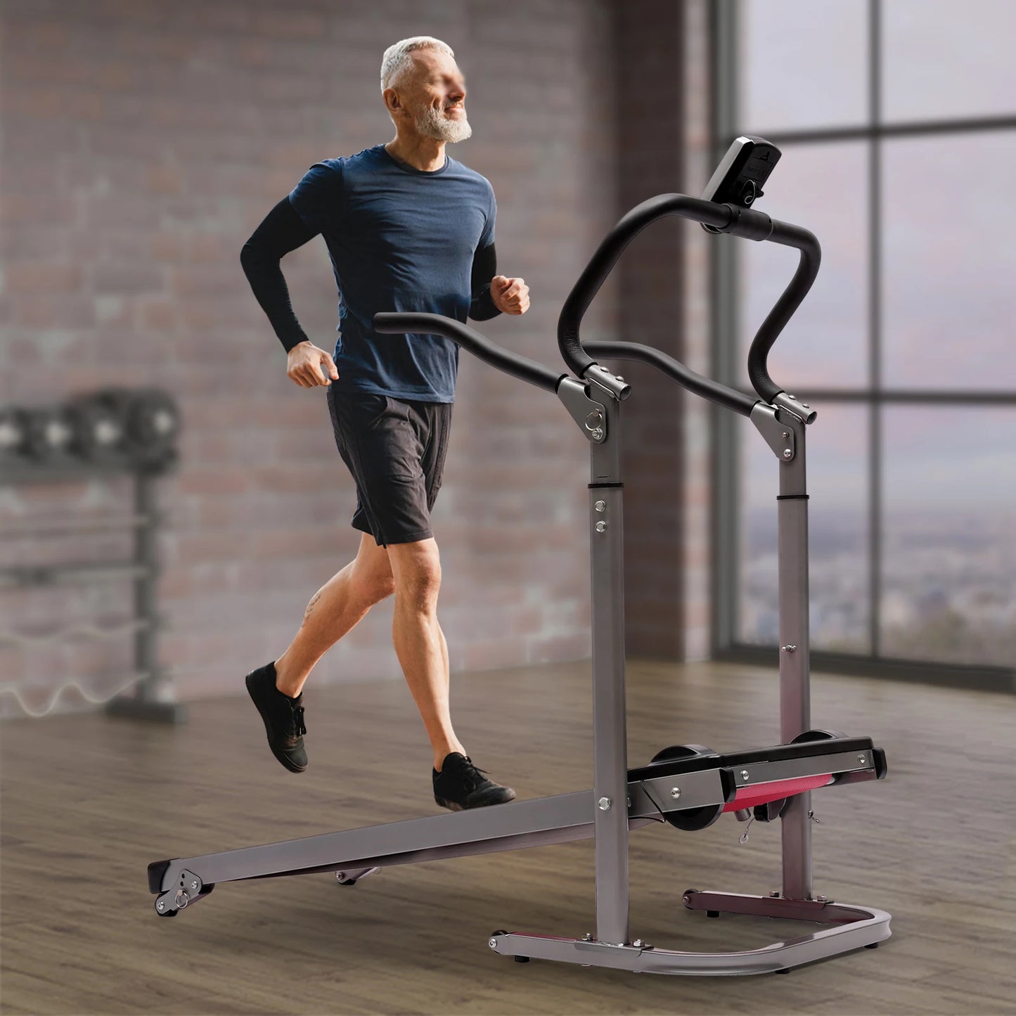 Folding Treadmill with Incline and LED Monitor for Home