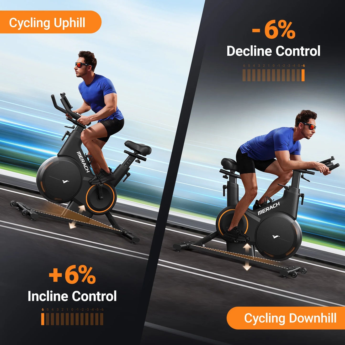 MERACH Smart Magnetic Exercise Bike for Home Workouts