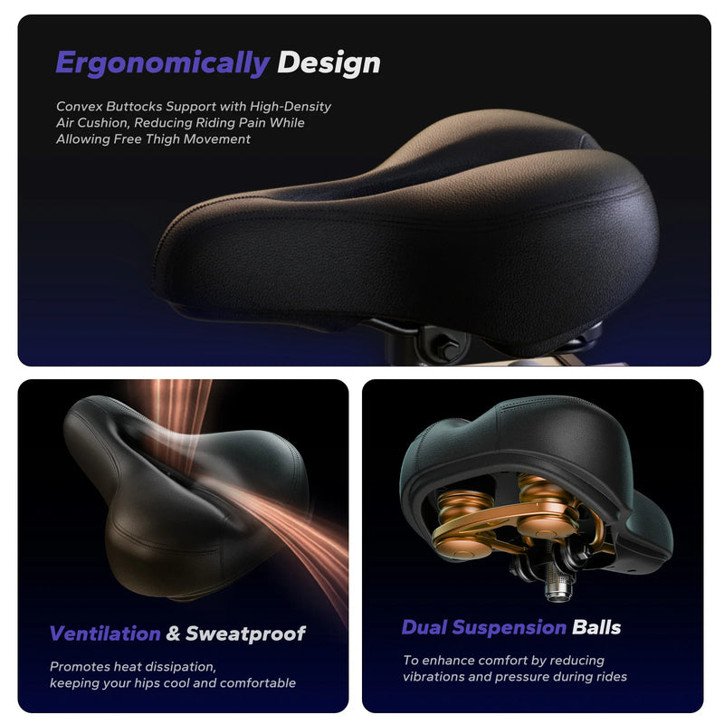 MERACH Exercise Bike S38 Indoor Cycling Magnetic Resistance Exclusive App 300lbs Capacity Comfortable Seat for Home&Weight Loss