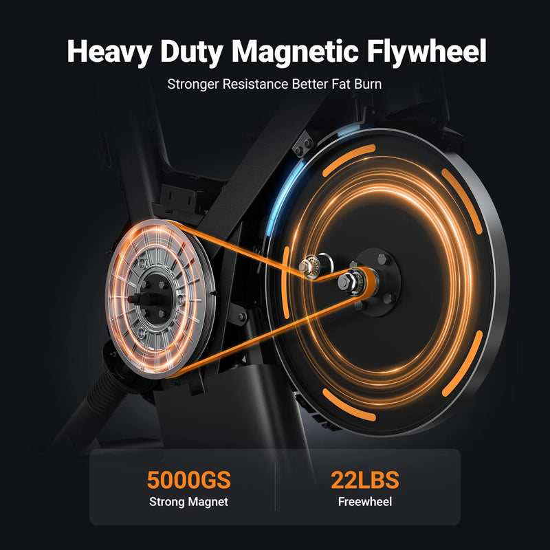 MERACH Smart Magnetic Exercise Bike for Home Workouts