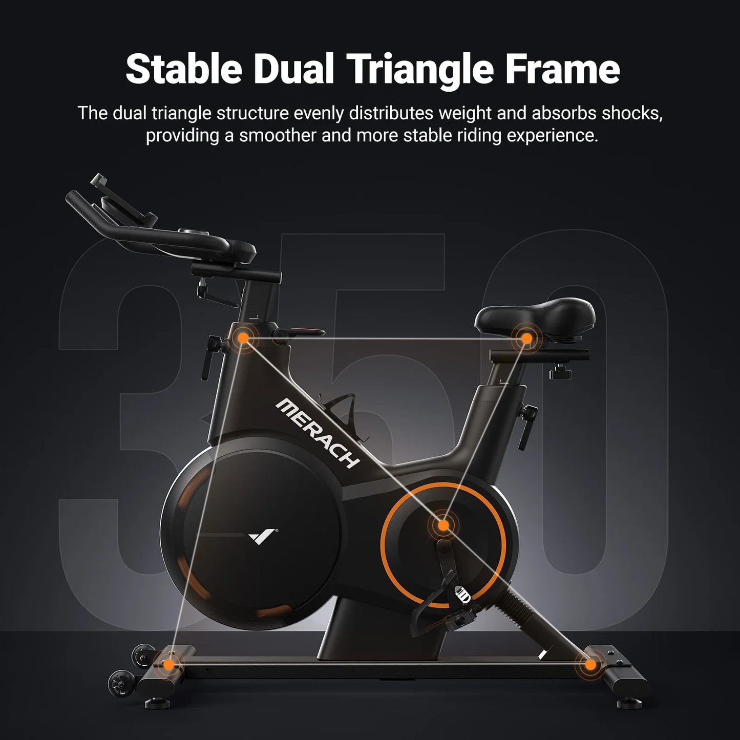 MERACH Smart Magnetic Exercise Bike for Home Workouts