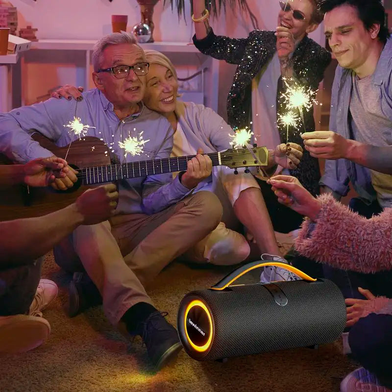 Lewinner Portable Wireless Speaker with 60W Deep Bass