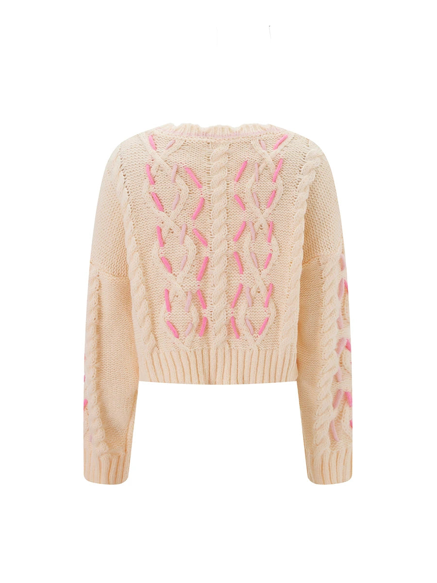 Women's Winter Cable Knit Turtleneck Sweater Oversized