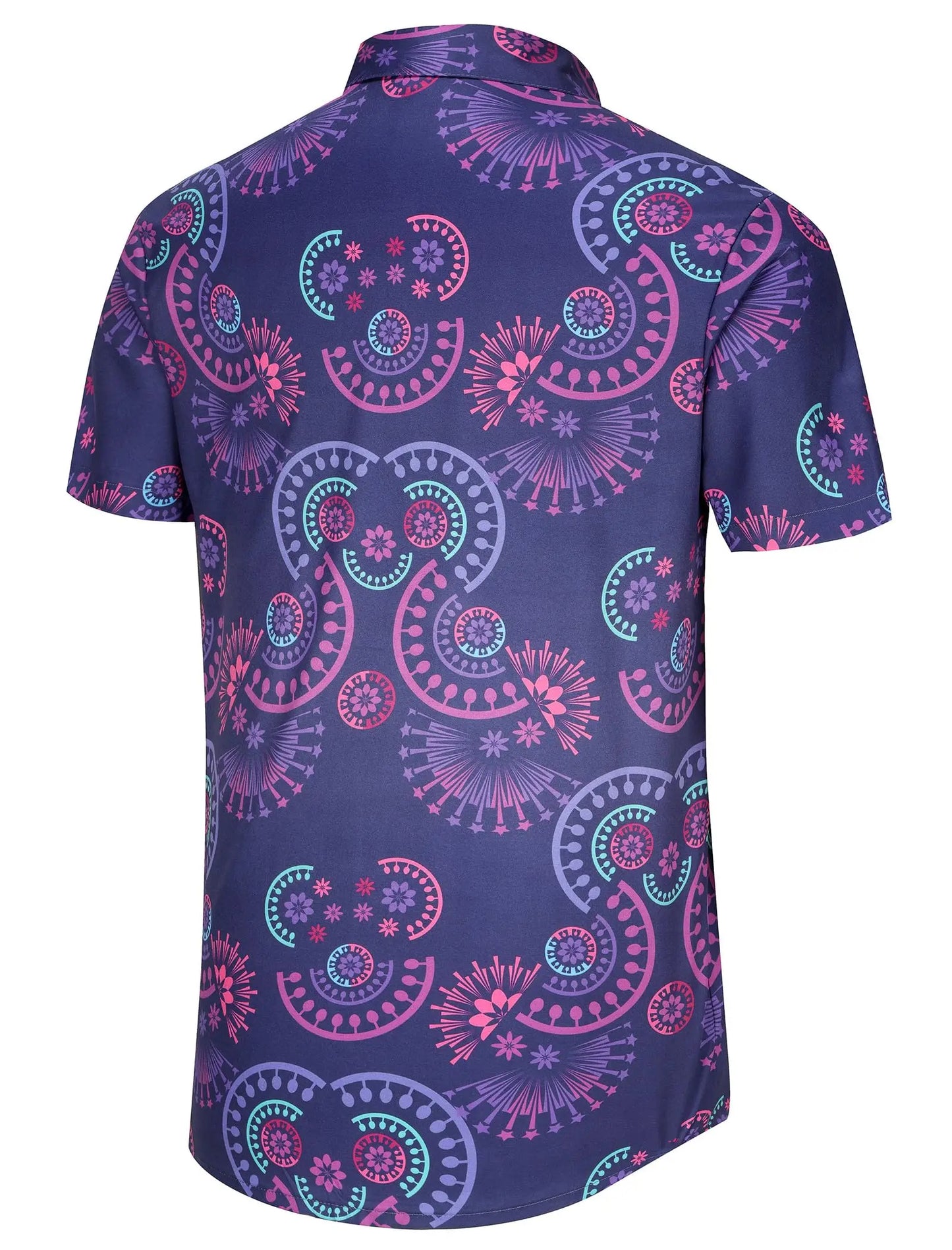 KYKU Funny Hawaiian Beach Shirt for Men Short Sleeve Style