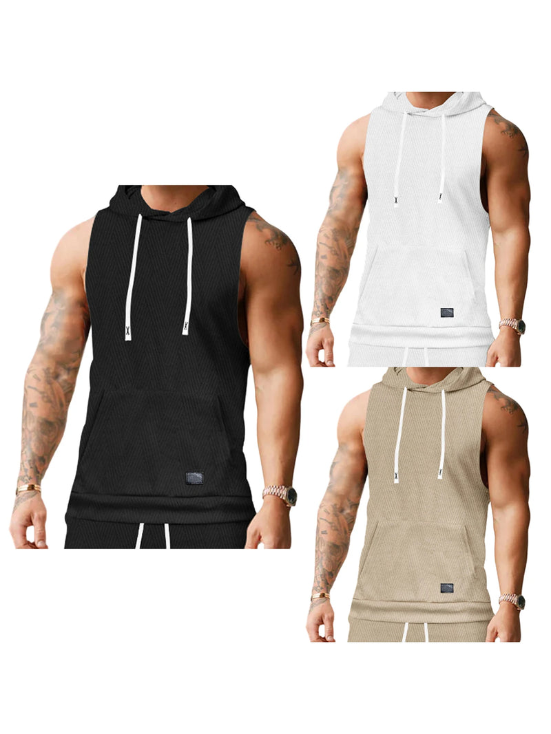 Mens Lightweight Sleeveless Tank Top Breathable Vest For Gym