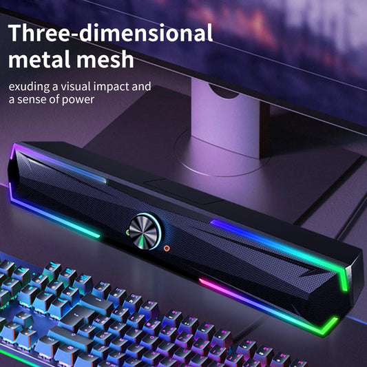 4D Bluetooth Soundbar Stereo Speaker for Laptop and PC