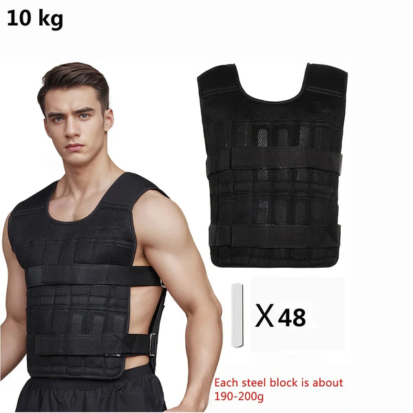 Adjustable Weight Vest and Ankle Weights for Fitness Training