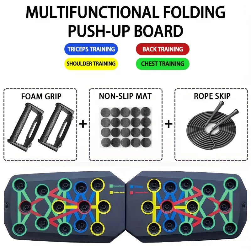 Portable Multifunctional Push-up Board Set for Fitness Training