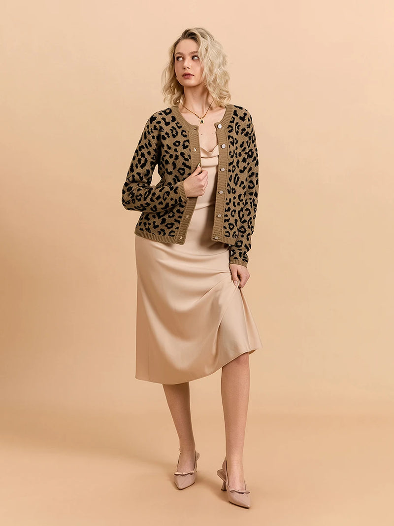 Women Long Sleeve V Neck Cardigan With Pockets Solid Color