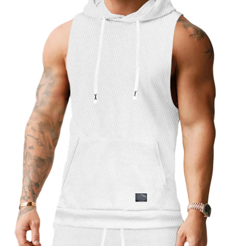 Mens Lightweight Sleeveless Tank Top Breathable Vest For Gym