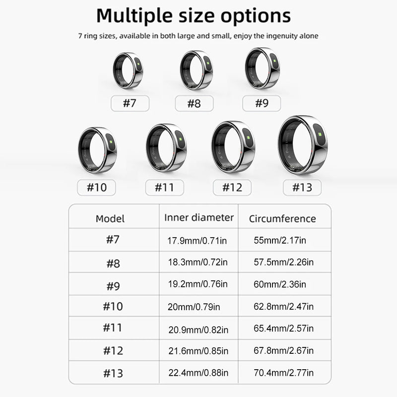 Smart Ring R08 Waterproof Fitness Tracker for Men and Women