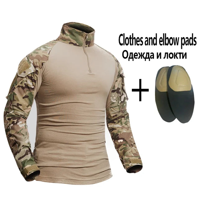 Men's Tactical Camouflage Suit for Outdoor Activities