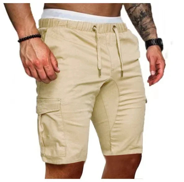 Mens Casual Travel Shorts Polyester Knit For Daily Wear