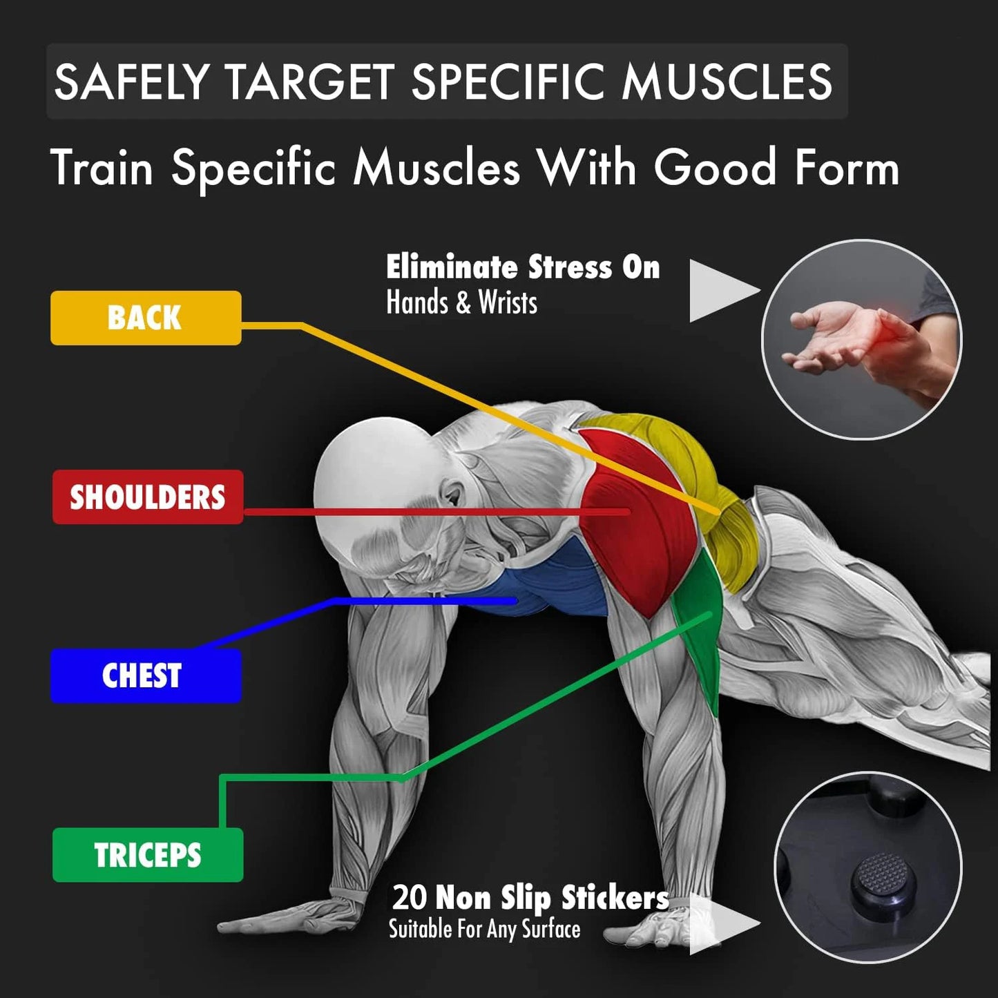 Portable Multifunctional Push-up Board Set for Fitness Training
