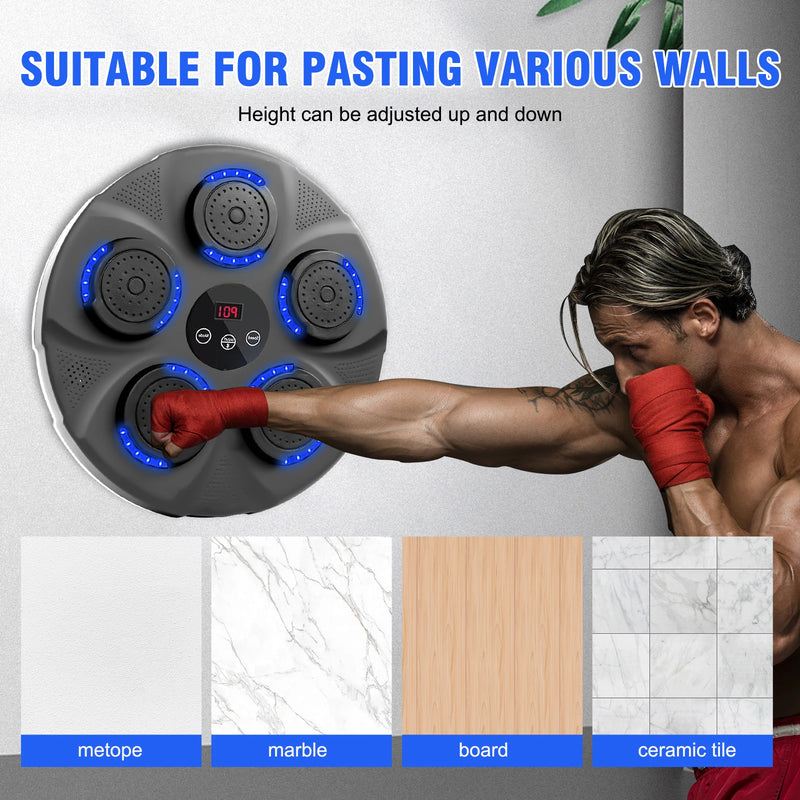 Smart Music Boxing Trainer Wall Mounted Bluetooth Target