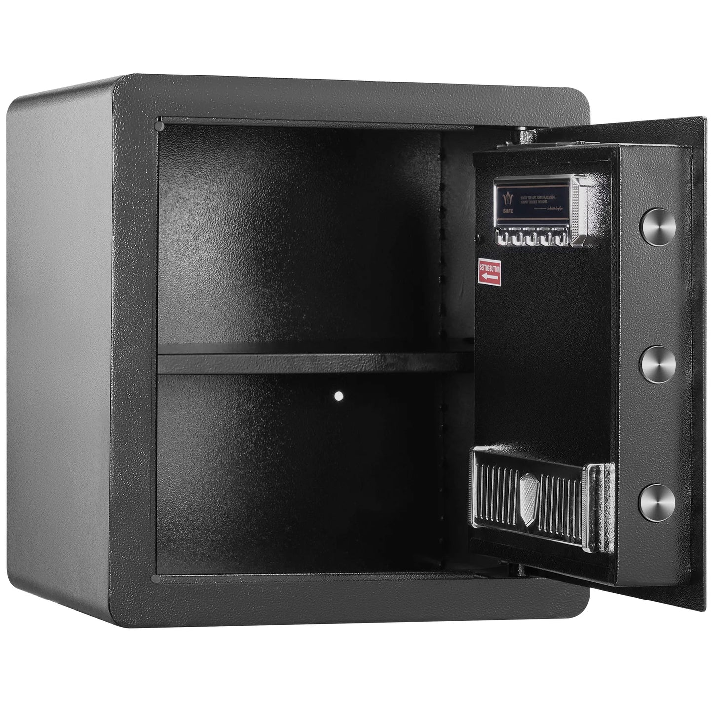 SucceBuy Safe 1.8/2.2 Cubic Feet Steel Security Safe w/ Digital Keypad and 2 Keys  Cash Gold Jewelry Document for Home Hotel