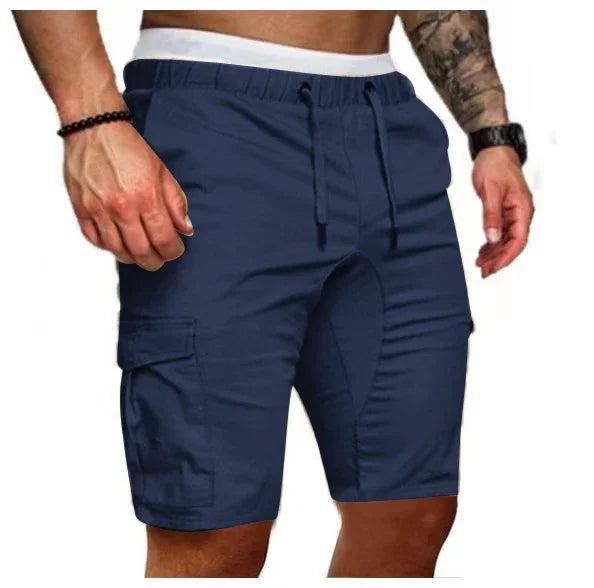 Mens Casual Travel Shorts Polyester Knit For Daily Wear