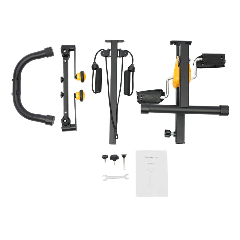 Indoor Mini Fitness Exercise Bike Treadmill Vertical Rehabilitation Bicycle Handrail Cycling Stepper Leg Pedal Trainer