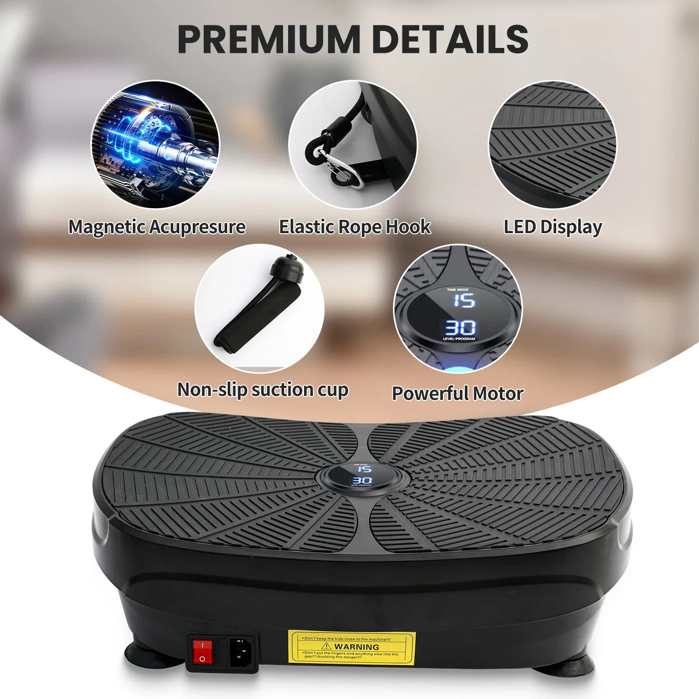 Vibration Plate Exercise Machine for Whole Body Fitness