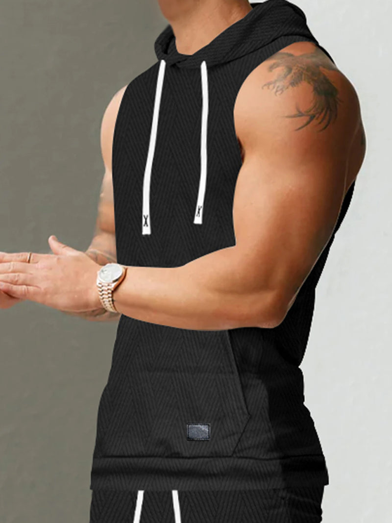 Mens Lightweight Sleeveless Tank Top Breathable Vest For Gym