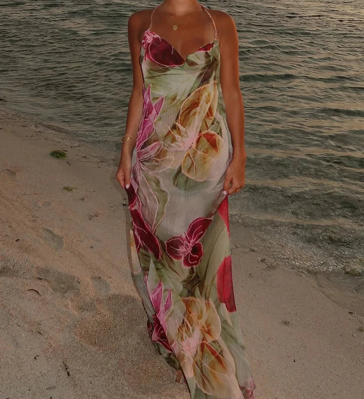 Autumn Junior Ankle Length Backless High Street Dress