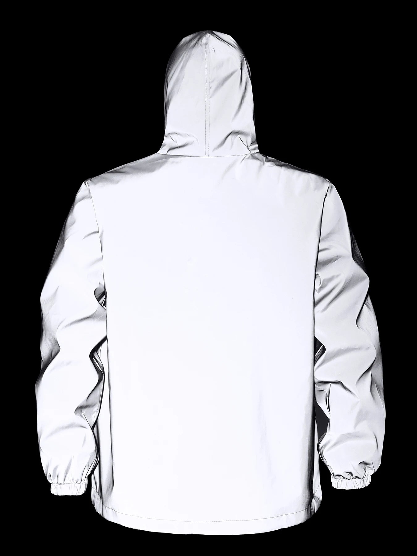 Reflective Zip Hooded Windbreaker Jacket For Men And Women