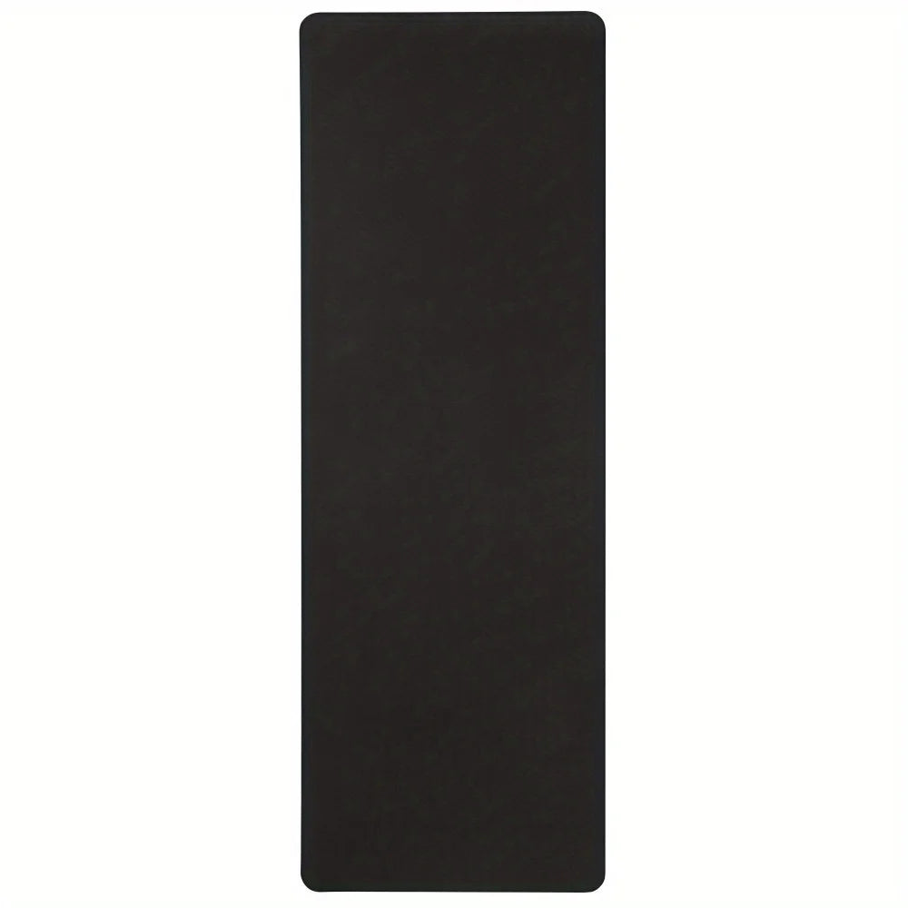 Lightweight Black Yoga Mat for Stretching and Sports