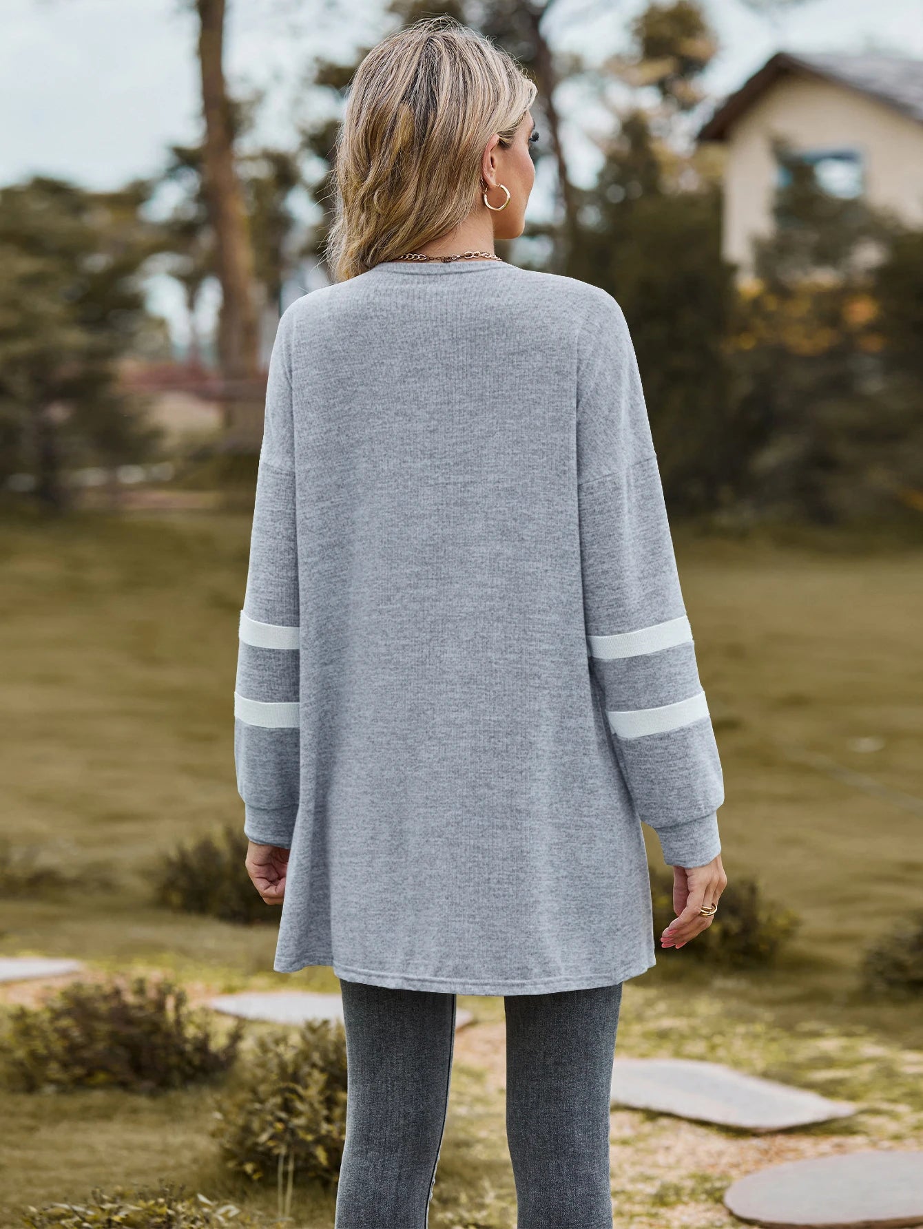 Boho Riche Waterfall Collar Cardigan for Spring Summer