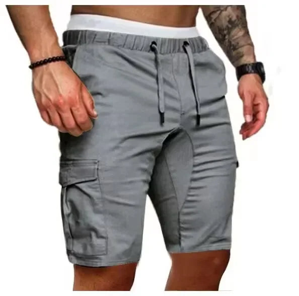 Mens Casual Travel Shorts Polyester Knit For Daily Wear