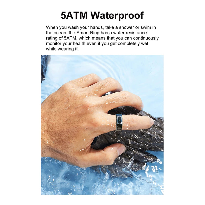 Smart Ring R08 Waterproof Fitness Tracker for Men and Women