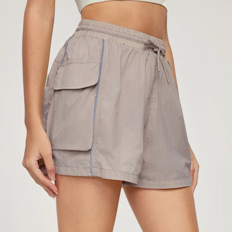 Vitalinovo Women's High Waisted 2 in 1 Athletic Shorts