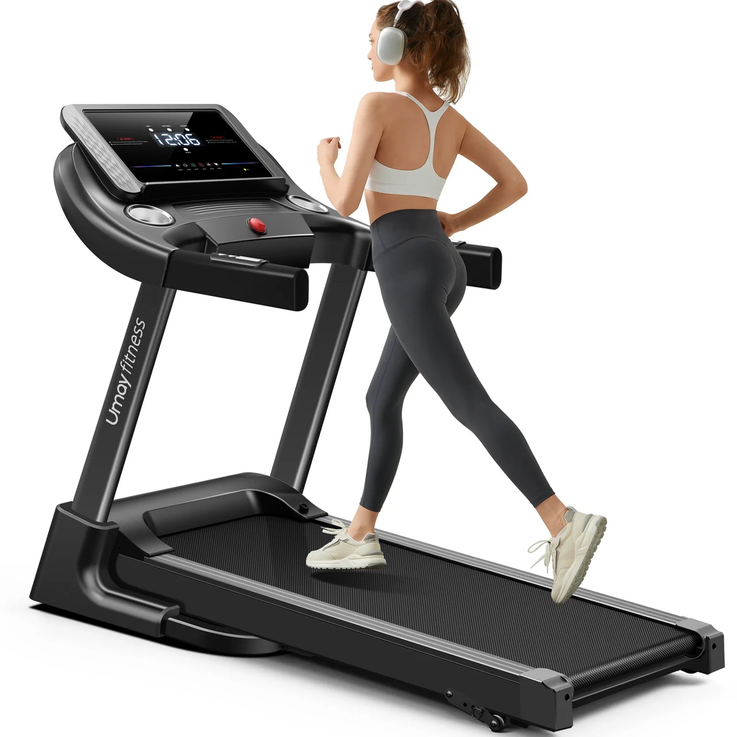 Home Folding Incline Treadmill with Pulse Sensors 3.0 HP