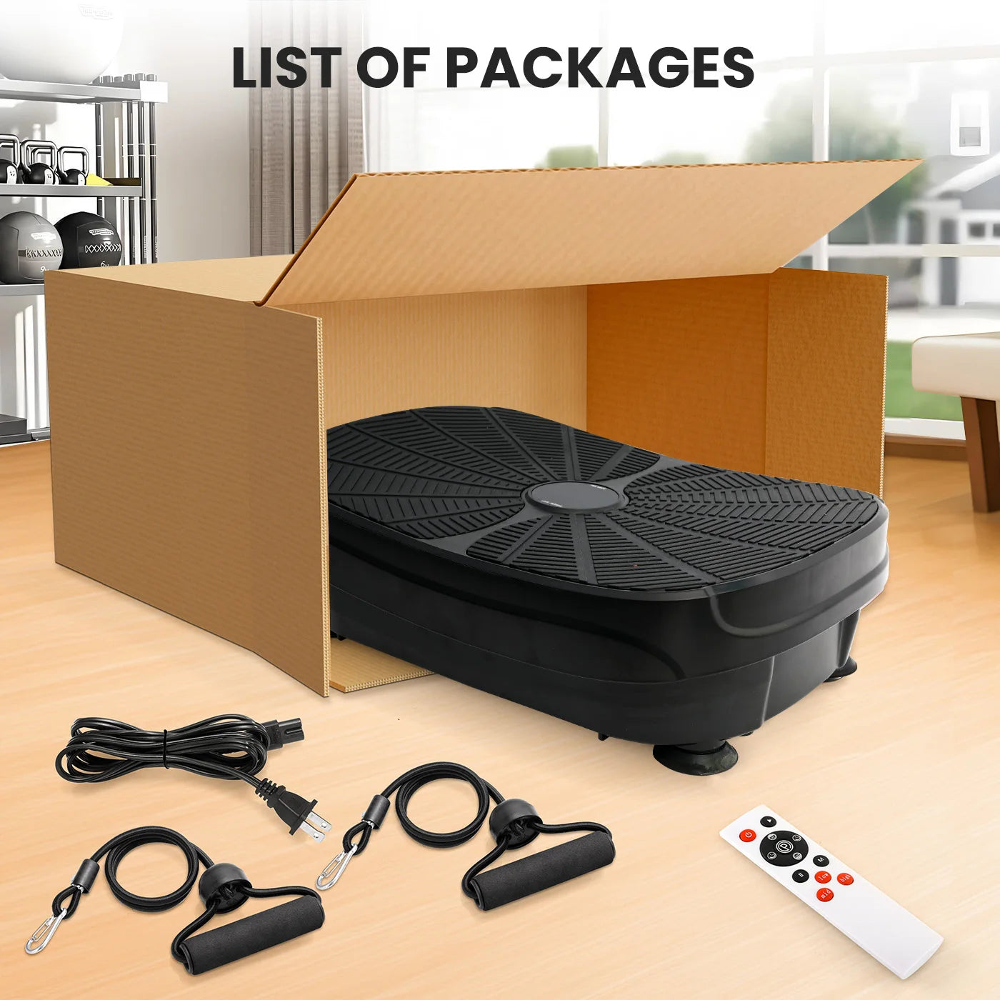 Vibration Plate Exercise Machine for Whole Body Fitness
