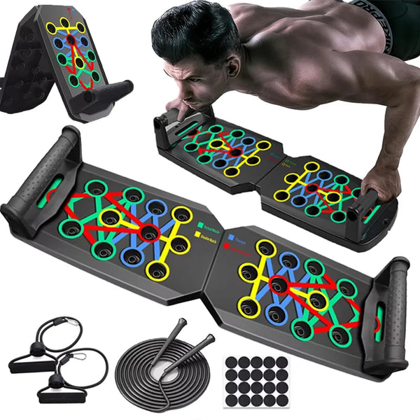 Portable Multifunctional Push-up Board Set for Fitness Training