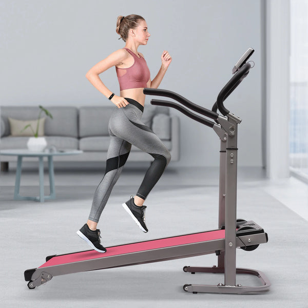 Folding Treadmill with Incline and LED Monitor for Home