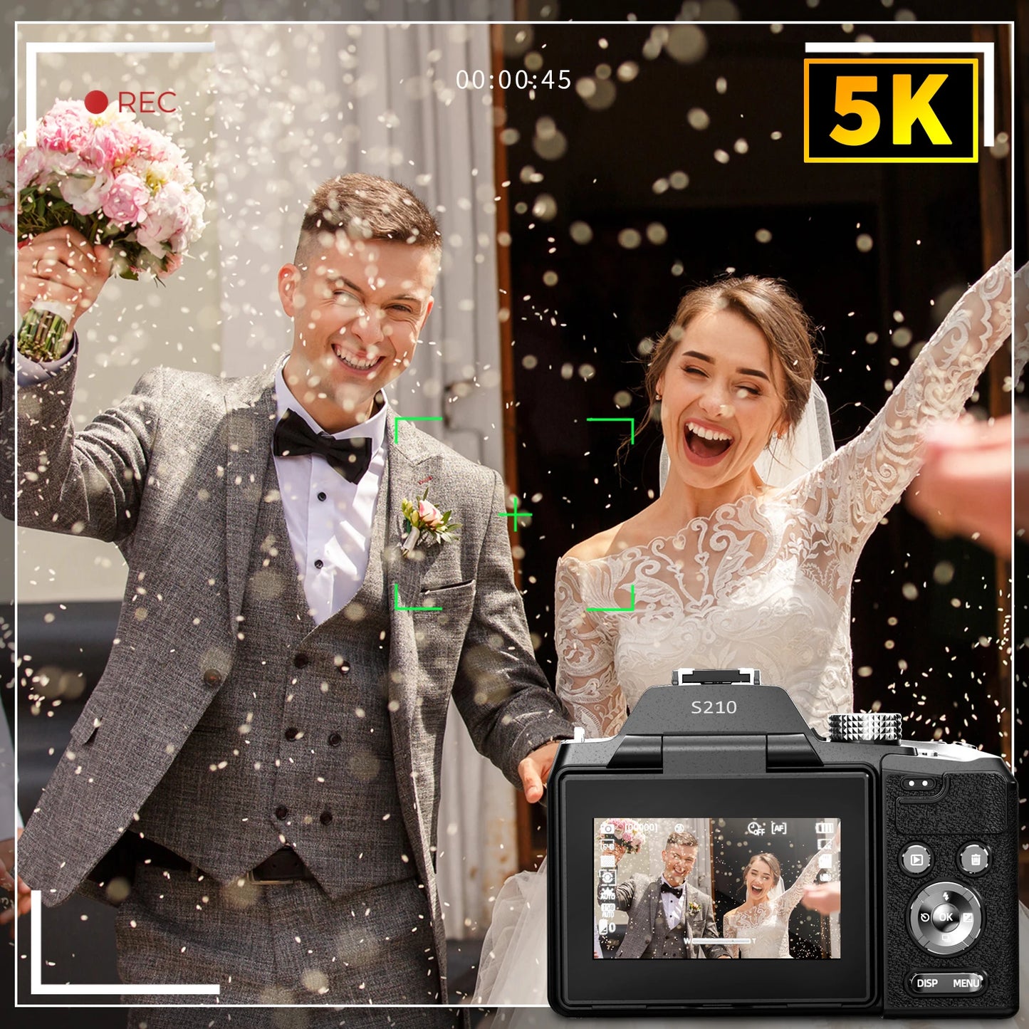 NBD 5K 64MP Digital Camera With 16X Optical Zoom
