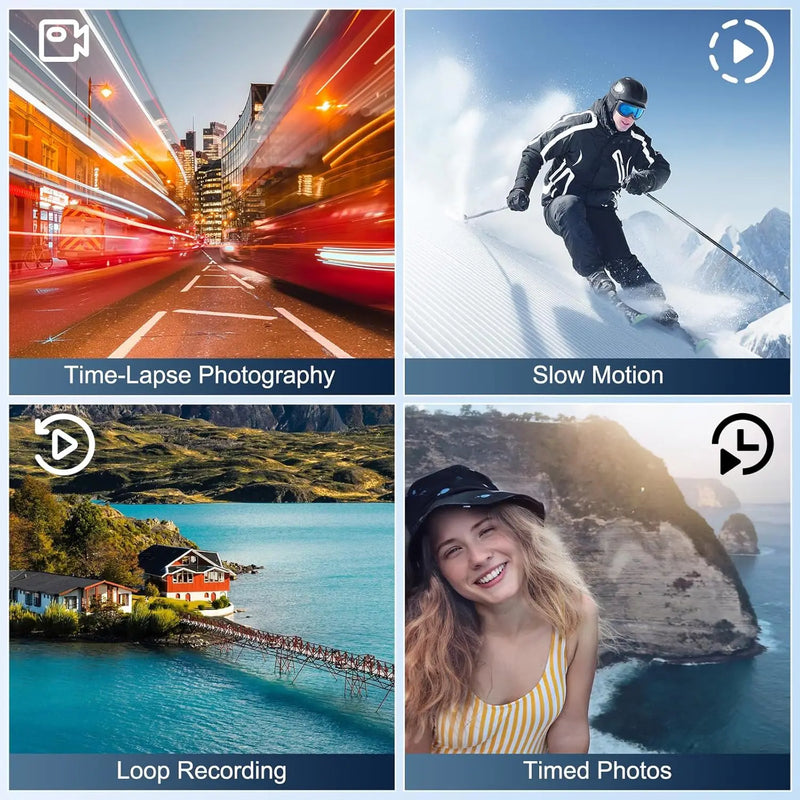 NBD 4K HD Camcorder with 48MP and Wi-Fi Control