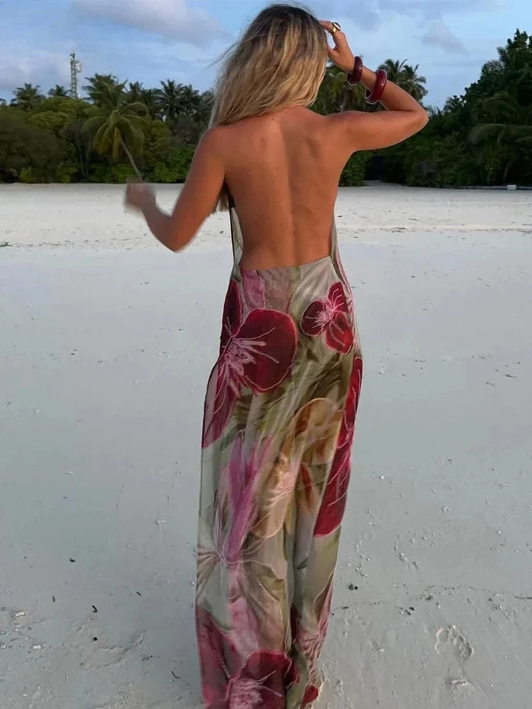 Autumn Junior Ankle Length Backless High Street Dress