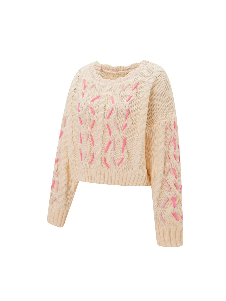 Women's Winter Cable Knit Turtleneck Sweater Oversized