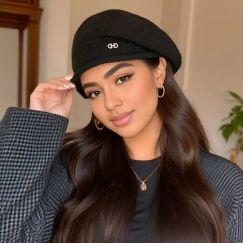 Winter Women's beret Winterproof Fall and winter all fashion warm foreign air ear-protection knitted woolen hat star Anise