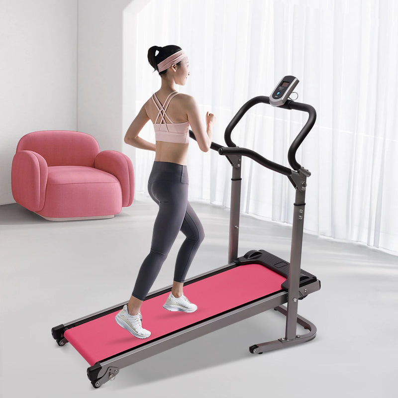 Folding Treadmill with Incline and LED Monitor for Home
