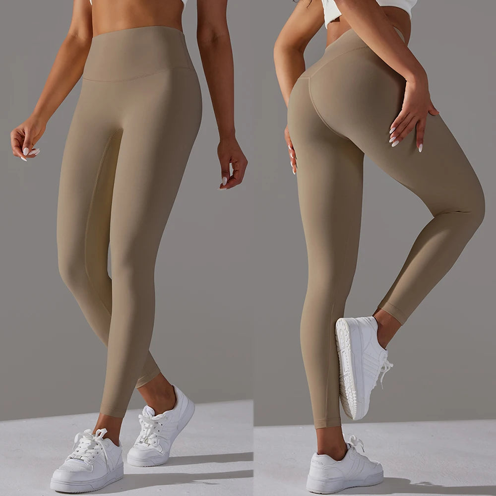 Una-Shop Elastic Waist Leggings Woman Fitness Sports Push Up Tights Quick Drying Yoga Pants Sportswear for Gym Workout Clothes