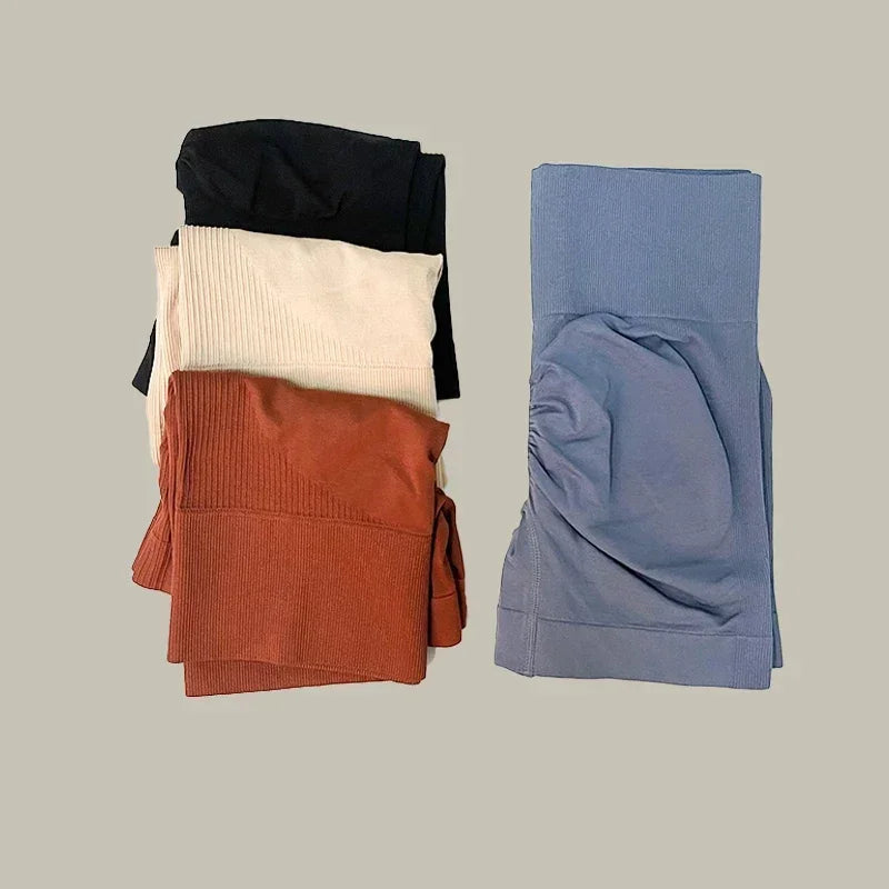 Women Yoga Set Seamless High Waist Leggings Sports Bra