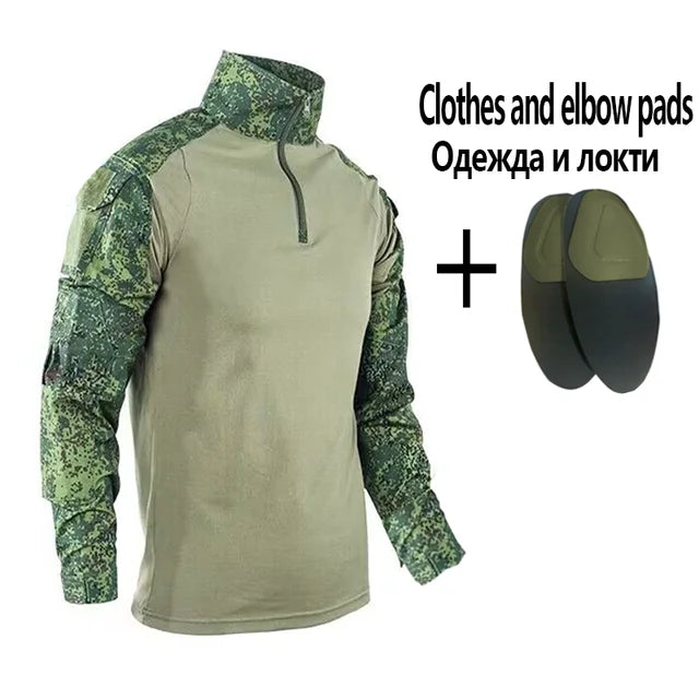 Men's Tactical Camouflage Suit for Outdoor Activities