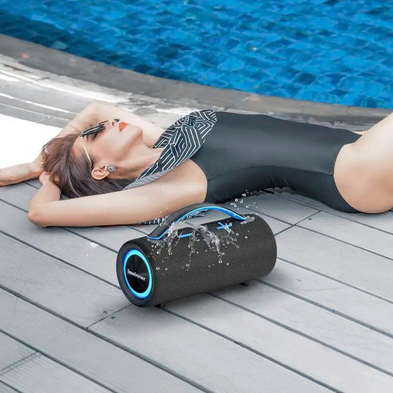 Lewinner Portable Wireless Speaker with 60W Deep Bass