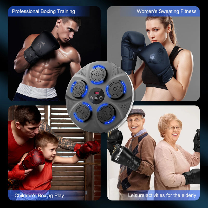 Smart Music Boxing Trainer Wall Mounted Bluetooth Target