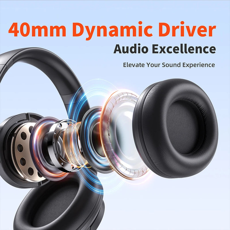 QERE E80 Wireless Headphones with ANC and 70 Hour Battery