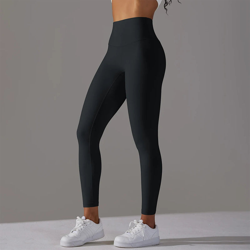 Una-Shop Elastic Waist Leggings Woman Fitness Sports Push Up Tights Quick Drying Yoga Pants Sportswear for Gym Workout Clothes